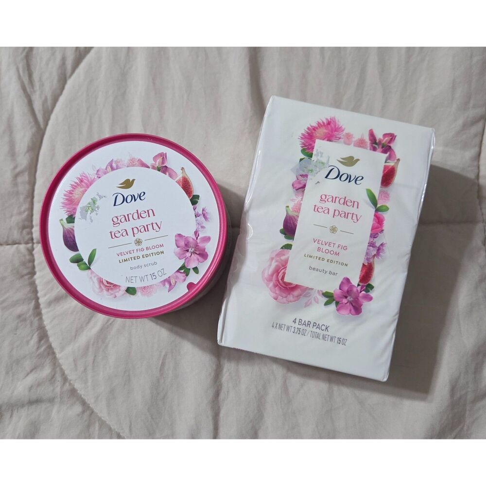 Dove Limited Edition Garden Tea Party Velvet Fig Bloom set